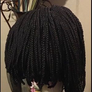 Full lace braided bob wig